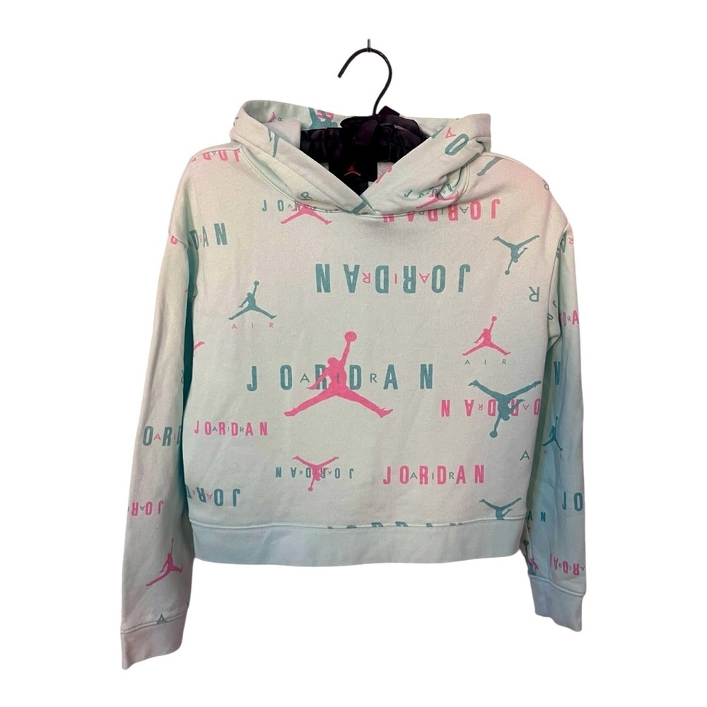 Girls Jordan Crop Hoodie - Picture 1 of 3